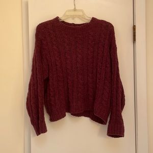 Purple light soft sweater